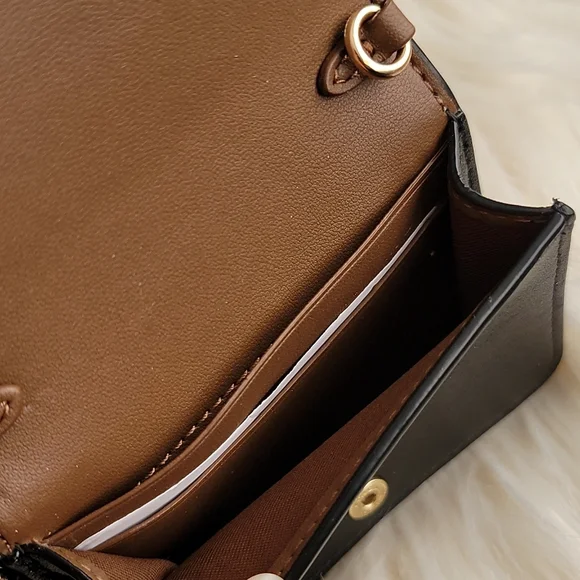 Coach Boxed Mini Wallet On A Chain In Blocked Signature Canvas - Picture 3 of 10